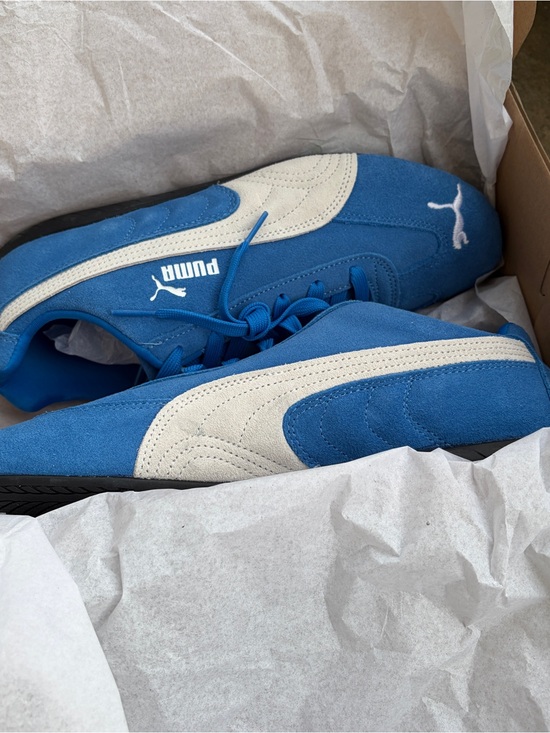 New! PUMA Speedcat OG Blue White Sz 10.5 Men\'s Sneakers NWB Driving**